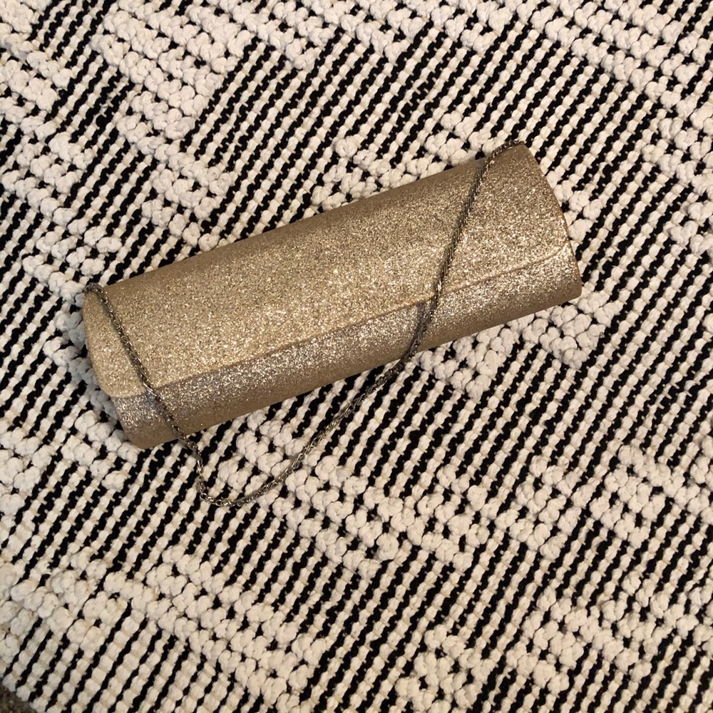 Glitter Elegant Clutch Purse w Chain